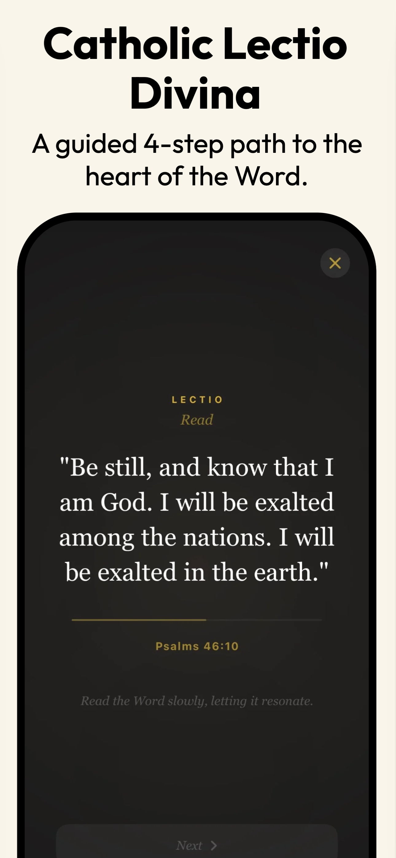 Lectio Divina screen